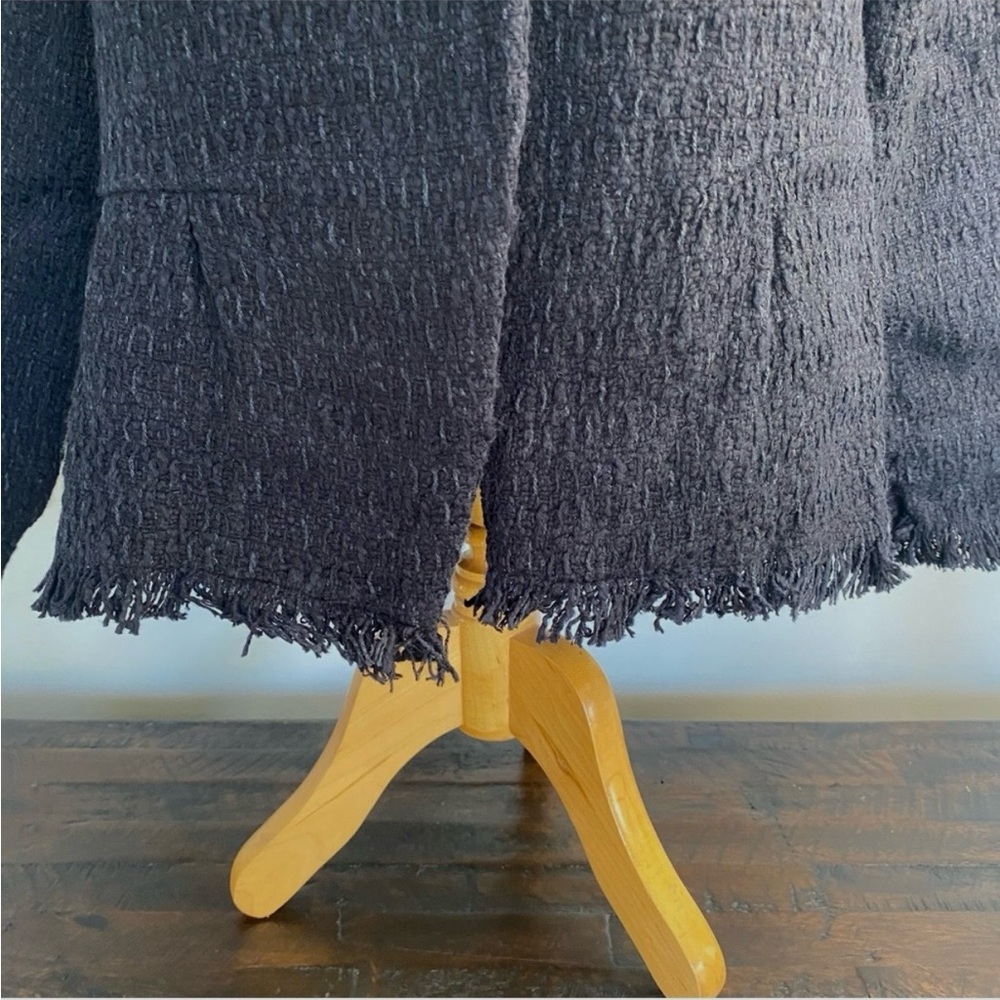 Frances Valentine Elle Fringe Blazer in Black Pattern - Picture 7 of 14